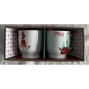 MHI Mr. & Mrs. Gnome Elf Mug Set. SO DARN CUTE! New in Box